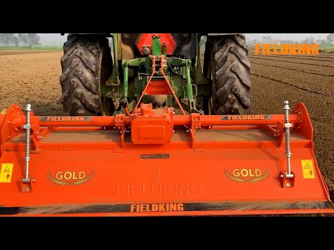 India's first Gear shift rotary tiller - Fieldking Gold Rotary Tiller | Gear Rotavator