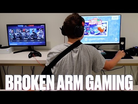 PLAYING VIDEO GAMES WITH A BROKEN ARM