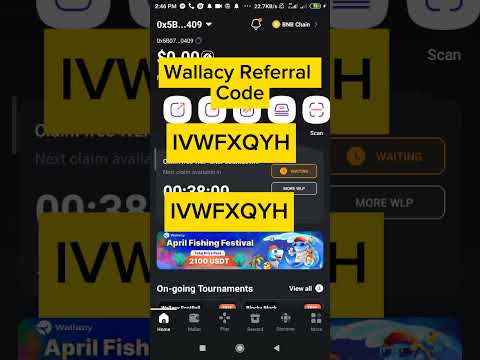 WALLACY REFERRAL CODE।।  WALLACY WALLET AIRDROP REFERRAL CODE।।WALLACY WALLET MINING REFERRAL CODE