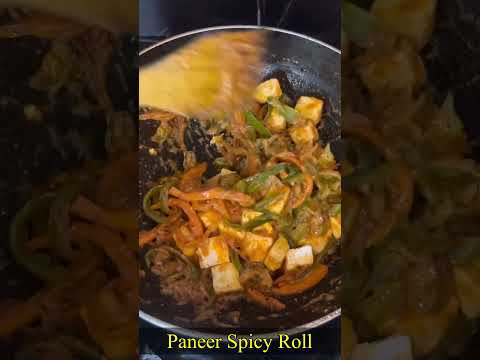 Paneer Spicy Roll😋 https://youtube.com/@monikarecipes1760#Shorts#shortsvideo#Recipe#breakfast