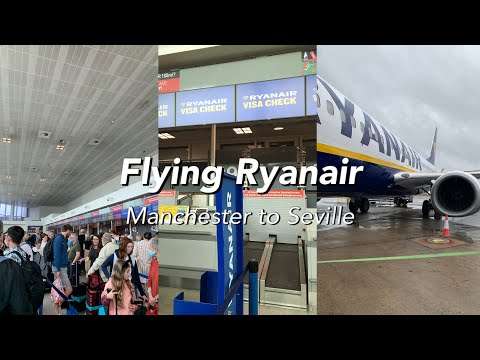 Flying Ryanair be like... 😭 flight delays, crowded departure hall & more | Manchester to Seville