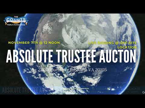 Absolute Trustee Auction - 15.4-Acre Estate in Loudoun County, VA | Nov 7th @12 PM