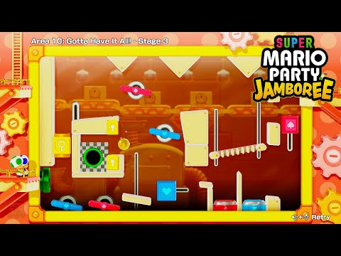 Super Mario Party Jamboree - Toad's Item Factory (All Areas)