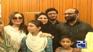 24 Report:  Faisal Edhi reach Lahore with family on 3 days visit