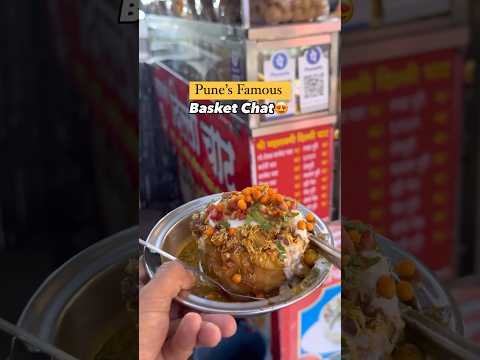 Pune’s famous basket chat #basketchaat #chat #streetfood #punestreetfood #food #foodie #foodlover