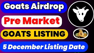 goats airdrop listing date ! goats airdrop ! goats telegram bot ! goats airdrop withdrawal #goats