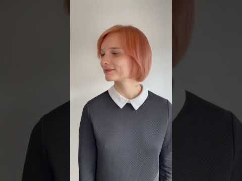 Peach hair color transformation