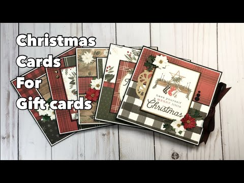 Christmas Gift Card Cards | plus a process moment at the end | Happy Holidays everyone! 🎄