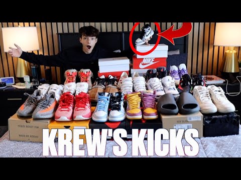 FULL SNEAKER COLLECTION TOUR INCLUDING ULTRA RARE 1 OF 1 NIKE AIR JORDAN RAREST SHOES | KREW'S KICKS