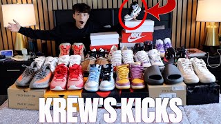 FULL SNEAKER COLLECTION TOUR INCLUDING ULTRA RARE 1 OF 1 NIKE AIR JORDAN RAREST SHOES | KREW'S KICKS