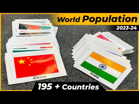 World POPULATION 2023-24 | World Population | Data flag