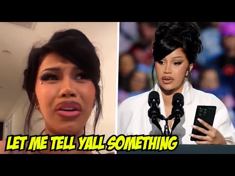 Cardi B's Kamala Harris Full Speech & RESPONSE To Why She Used A Phone