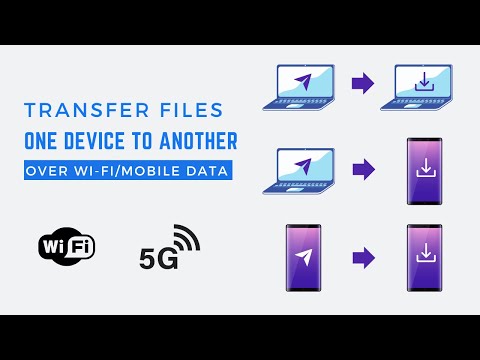 Transfer Files Between Two Laptops/ Two Mobile/ PC to Phone over Wi-Fi/Mobile Data