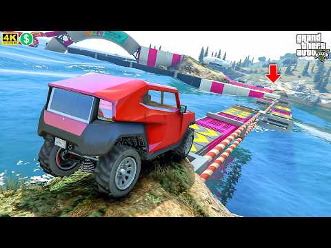 67.6767% FAIL ! GTA 5 CRAZY PARKOUR RACE | No Copyright Gameplay 4K 60fps | 831 | Dope Gameplays