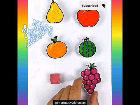 Fruit recognisation 🍓🍇🍎|amazing activity 🎉🌈#shorts #trending #viral #shortvideo #video