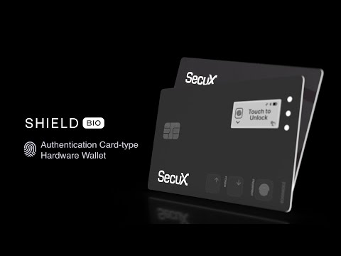 Shield BIO Biometric Crypto Card Wallet, One Touch to SHIELD