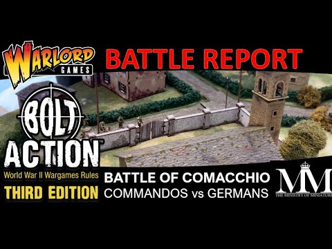 Commandos v Germans, Battle of Comacchio, Italy. Bolt Action 3rd Ed,  #warlordgames #boltaction #ww2