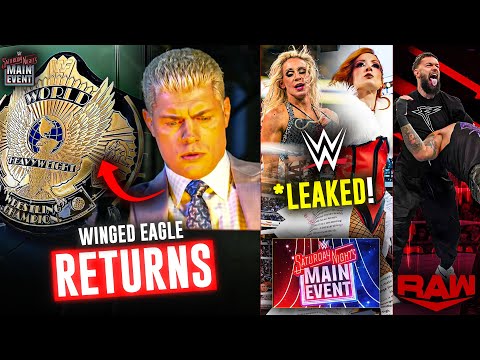 WHAT! Cody Rhodes NEW TITLE FINALLY! Winged Eagle Title RETURNS | Becky RETURN NEWS, WWE Raw | WWE