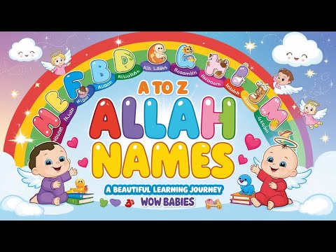 A to Z ALLAH Names|| A Beautiful Learning Journey|| Wow Babies| #kidslearning