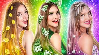 We Adopted Triplets! Gold Girl vs Dollar Girl vs Diamond Girl