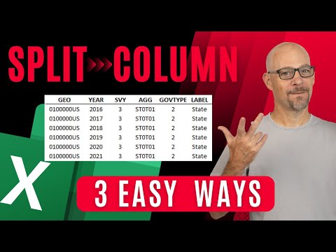 Excel How To: Split Columns 3 Easy Ways