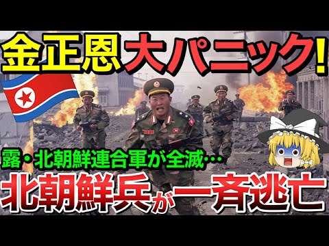 【ゆっくり解説】ロシアと北朝鮮の連合軍が全滅・・プーチンと金正恩が大パニック！北朝鮮兵が大量逃亡・・【ゆっくり軍事プレス】