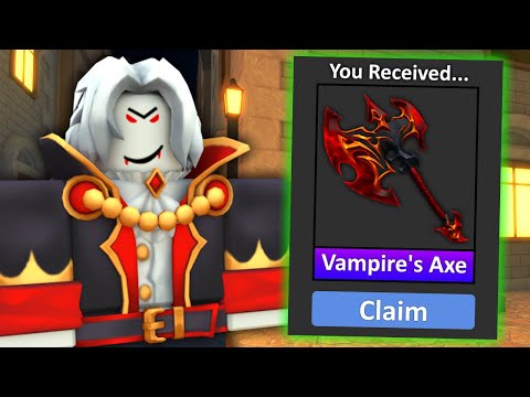 Claiming Vampires Axe in Murder Mystery 2!