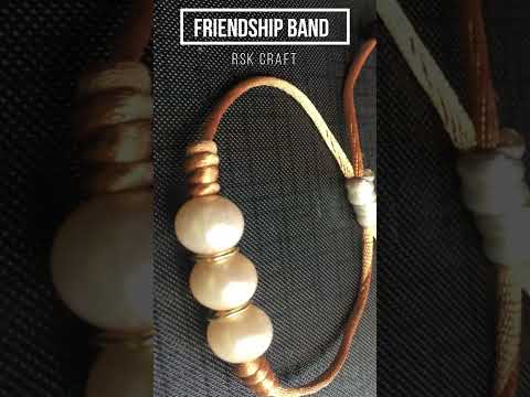 How To Make A Beautiful Pearl Bracelets At Home | Friendship Band | DIY wrist band for girls#Shorts