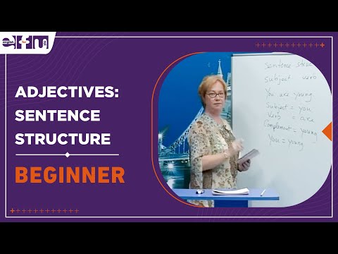 Let's Start English 19 - Adjectives: Sentence Structure | Beginner Levels