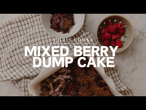 Mixed Berry Dump Cake (Gluten-Free, Dairy-Free)