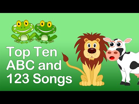 TOP 10 ABC & 123 SONGS | Compilation | Nursery Rhymes TV | English Songs For Kids