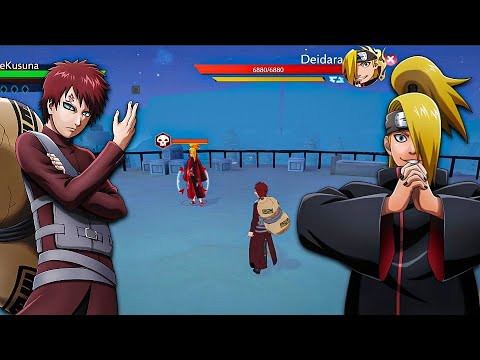 Naruto Slugfest X Gaara Vs Deidara Full Gameplay 🔥 Gaara Vs Deidara Naruto Slugfest X Gameplay