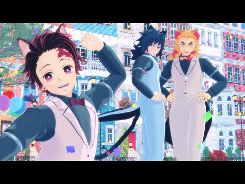 【Demon Slayer MMD】Leave in Summer, Yet You're in My Fluffoughts【Tanjiro🎴Giyu🌊Kyojuro🔥】