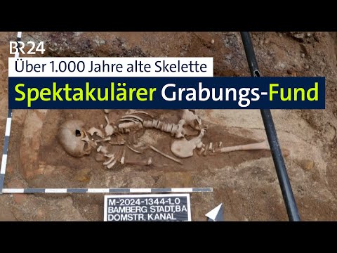 Archäologen entdecken über 1.000 Jahre alte Skelette in Bamberg | BR24