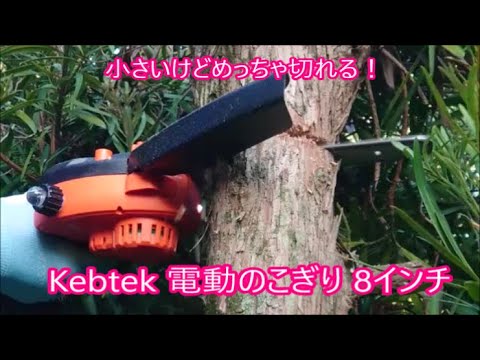 【めっちゃ便利】Kebtek 電動のこぎり 8インチ 充電式 チェーンソー 【スノアタのお供に】