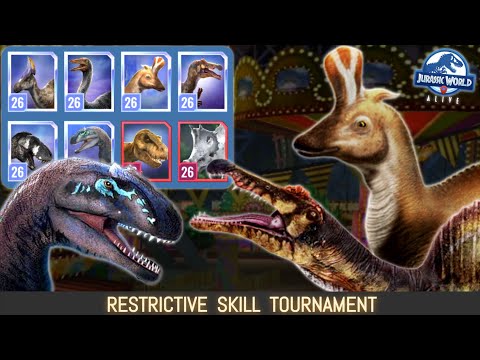 Lambeosaurus & Saurophaganyx battle at the JWA Restricted Skill Tournament