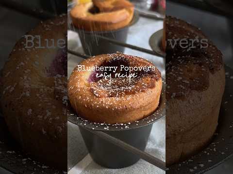 How to Make Blueberry Popovers #brunch #breakfast