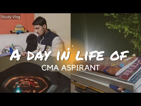 A day in life of CMA ASPIRANT |An honest study vlog | Cma study vlog