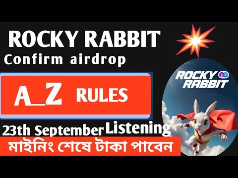 Rocky Rabbit  Mining Bot A-Z Rules* মাইনিং করেই উইথড্র পাবেন সবাই দারুণ অফার চলছে A-Z Rules দেখুন