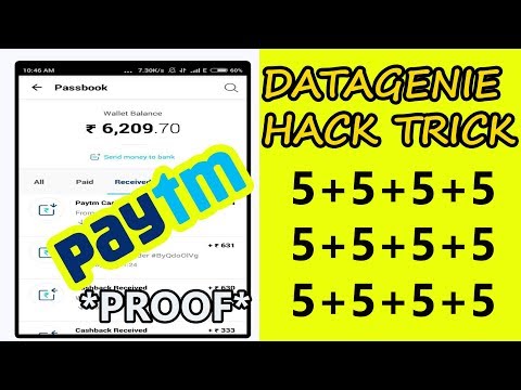 Datagenie hack online referral script to  earn unlimited paytm cash