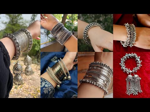 Antique Silver Bangles Collection//Traditional Silver Bangles Designs//Unique Silver Bangle Designs