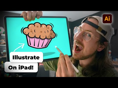 How to Draw a Fluffy muffin in Adobe Illustrator on iPad (2024)