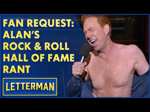 Fan Request: Alan Kalter's Rock & Roll Hall Of Fame Rant | David Letterman