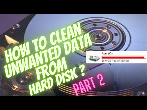 Clean Unwanted Data From Your Hard Disk-Part 2nd || High Tech Dev