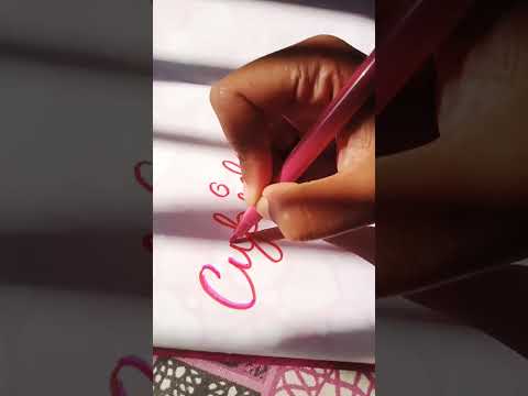 Calligraphy of Cupid #cupid #satisfying #calligraphy#asmr #calligraphylettering #eternallove#shorts