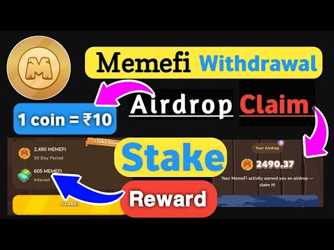 Memefi Airdrop Withdrawal Start ! Memefi AirDrop Allocation Check, Memefi Token Stake ?