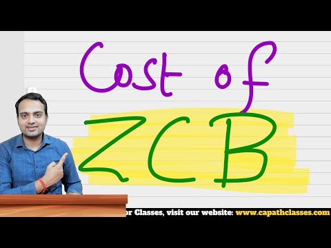 Cost of Zero Coupon Bond | Cost of Capital.