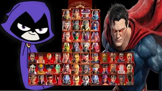 Mortal Kombat 9 - RAVEN & SUPERMAN MOD - NEW Expert Tag Ladder Gameplay