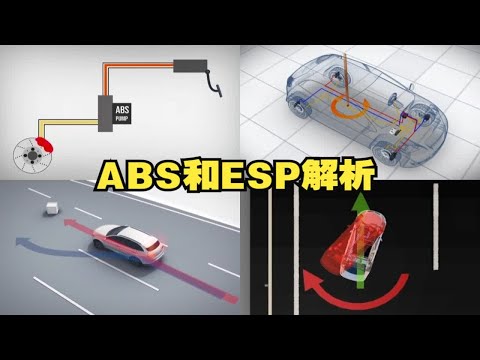 汽车主动安全技术：ABS防抱死，ESP防侧滑