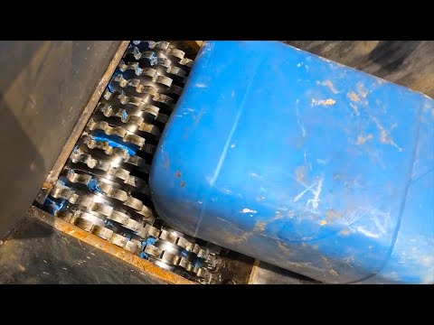 Plastic Barrel vs Fast Shredder (Almost broke our machine!)